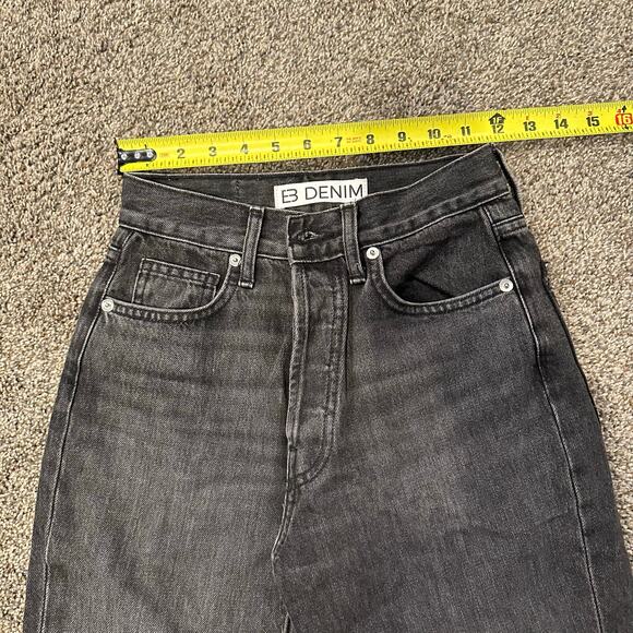 EB DENIM Women's Slit Hem High-Rise Straight Leg Jeans Size 25 In Grade School - Picture 12 of 13